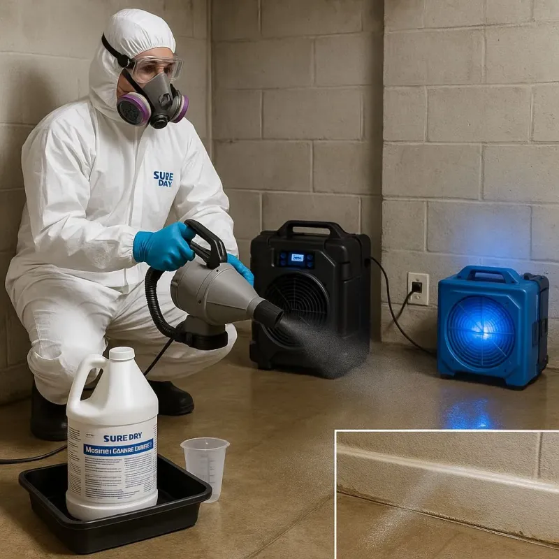Sanitization and Odor Removal process in Lely Resort, FL
